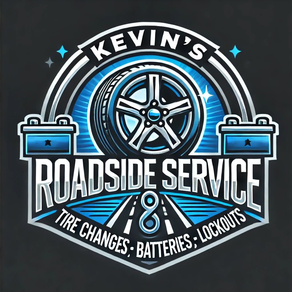 Kevin's Roadside Service logo: tire changes, batteries, lockouts